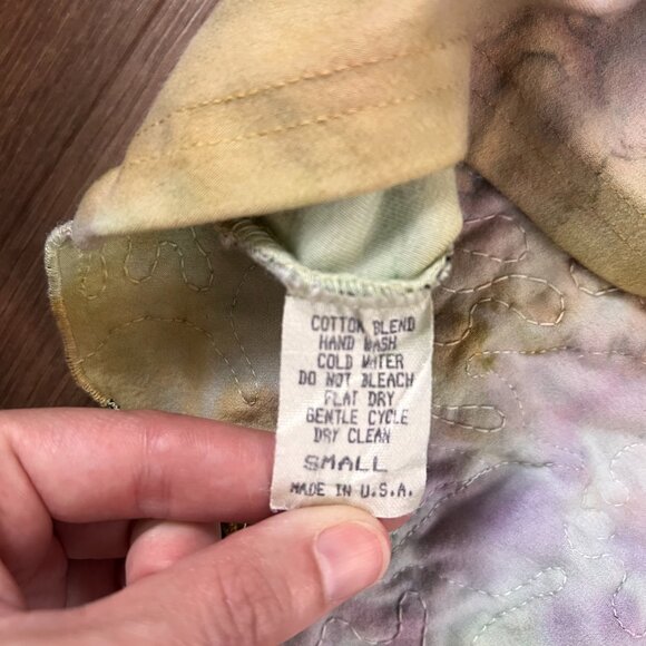 Mezon Textured Floral Ribbon Unique Artsy Y2K Tank Top Sz S - Picture 9 of 11